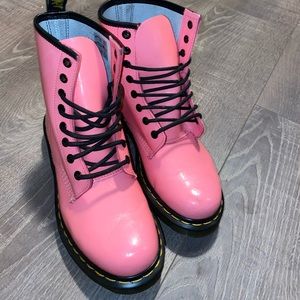 Bright pink Dr. Martens